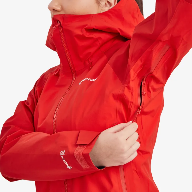 Montane Womens Phase XPD Jacket Adrenaline Red-9